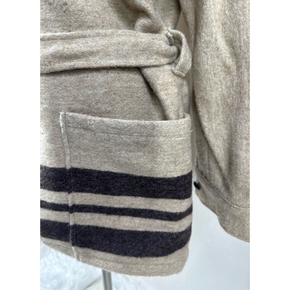 Amana Boho Hippie Wool Blanket Dress Coat Jacket - Picture 8 of 13